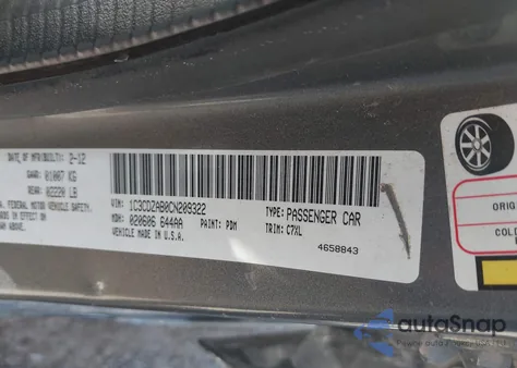 2012 Dodge Avenger Se from USA, damaged, VIN 1C3CDZAB0CN209322